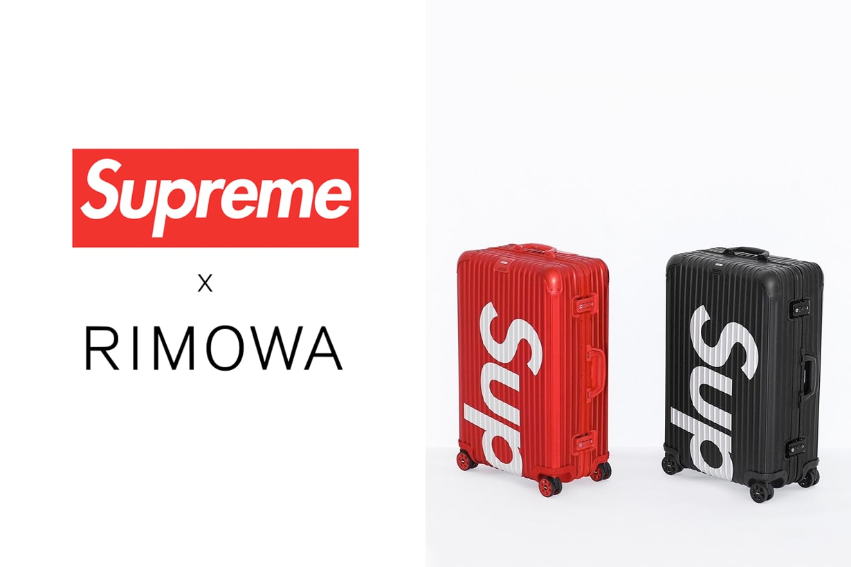 rimowa supreme luggage collabration second time fw 2019