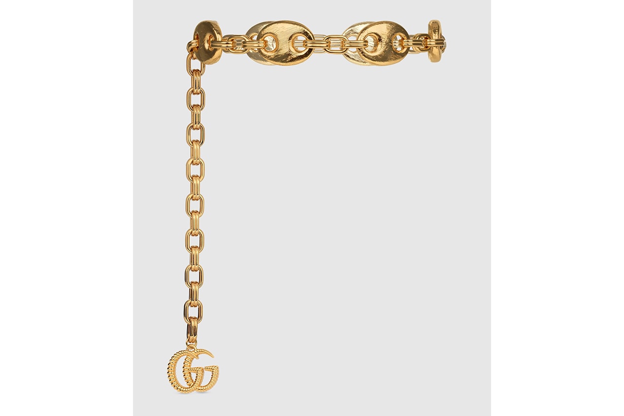 Gucci Textured Marina Chain Belt