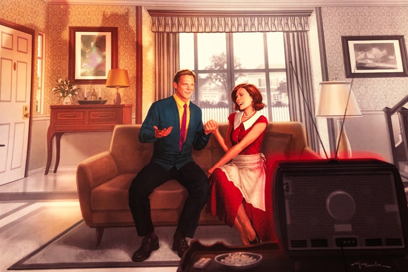 wandavision poster marvel disney series