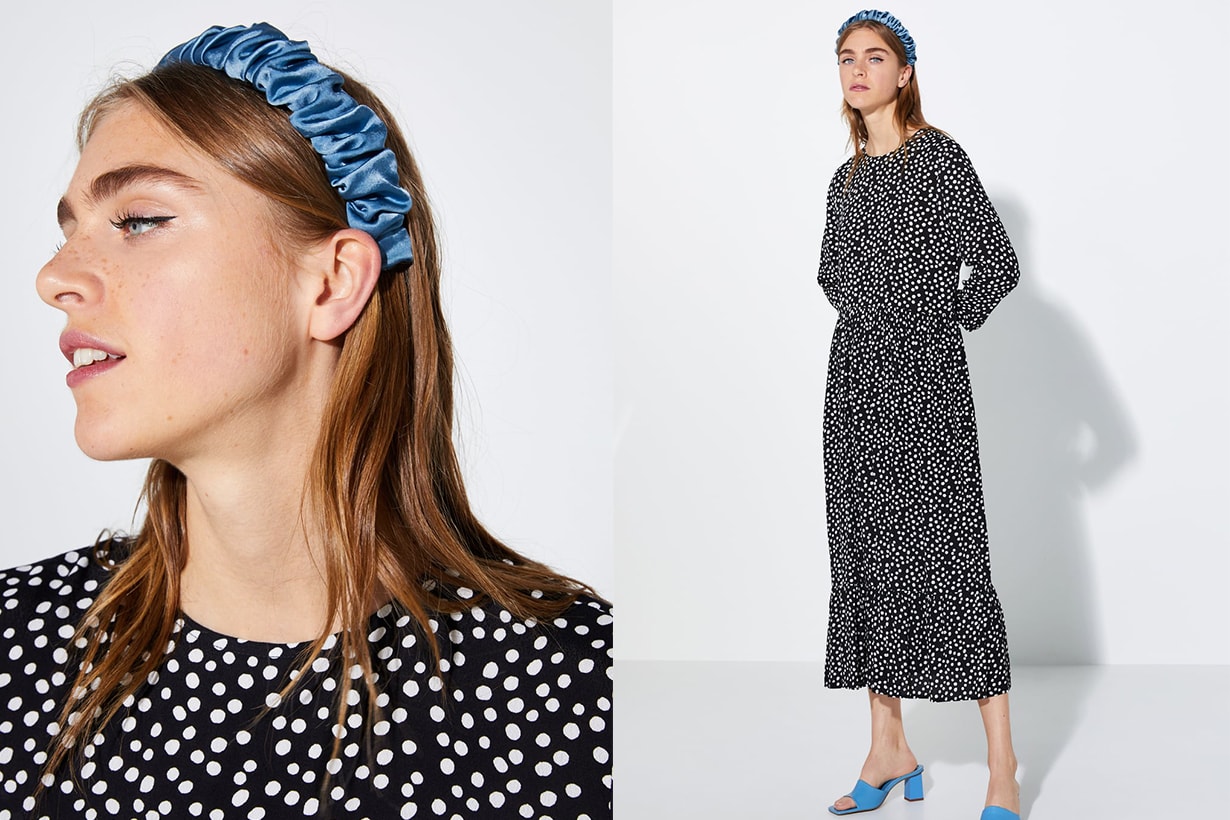 Zara Black and White Polka Dot Dress