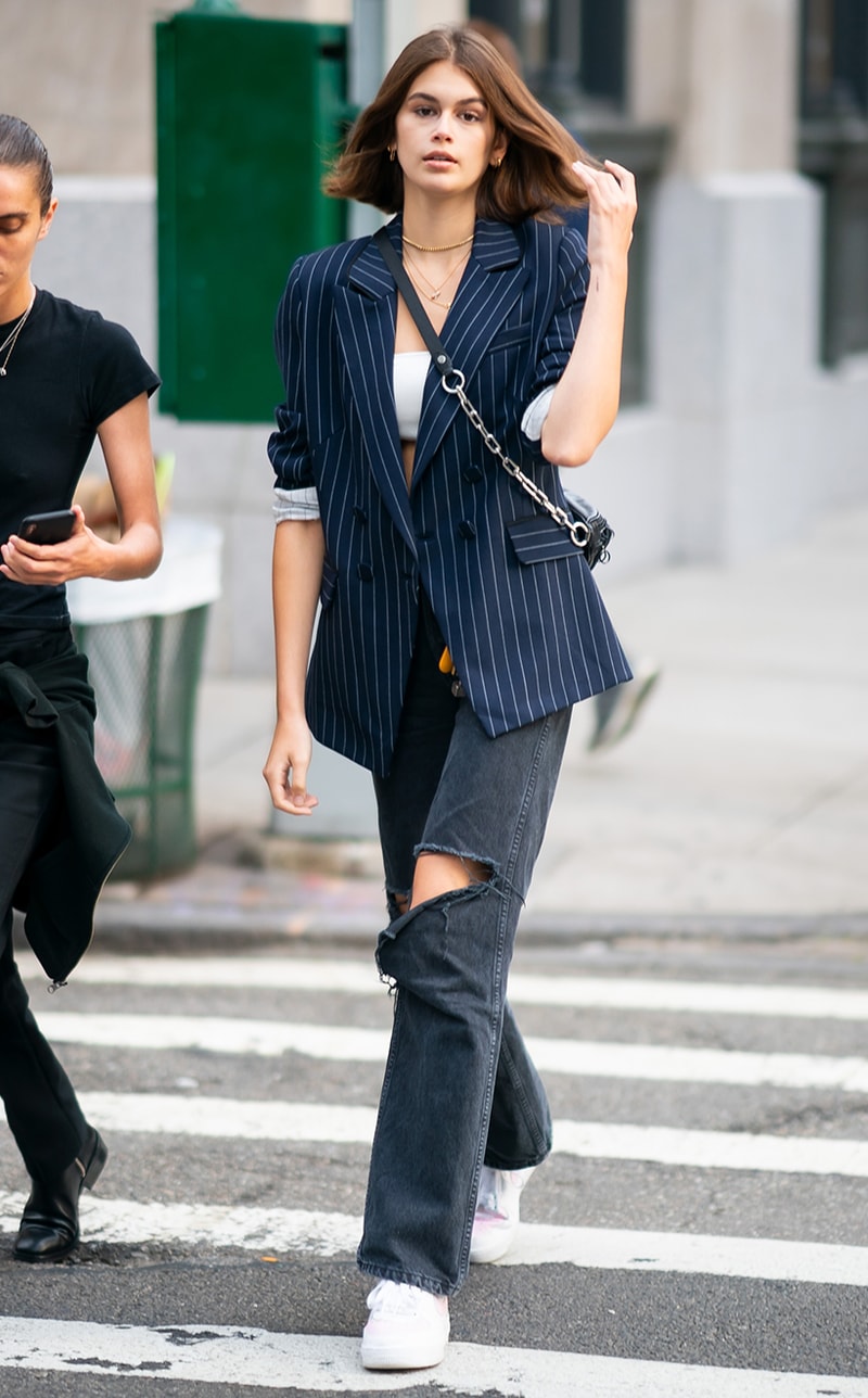 Kaia Gerber Sneakers Street Style Idea Converse Inspiration