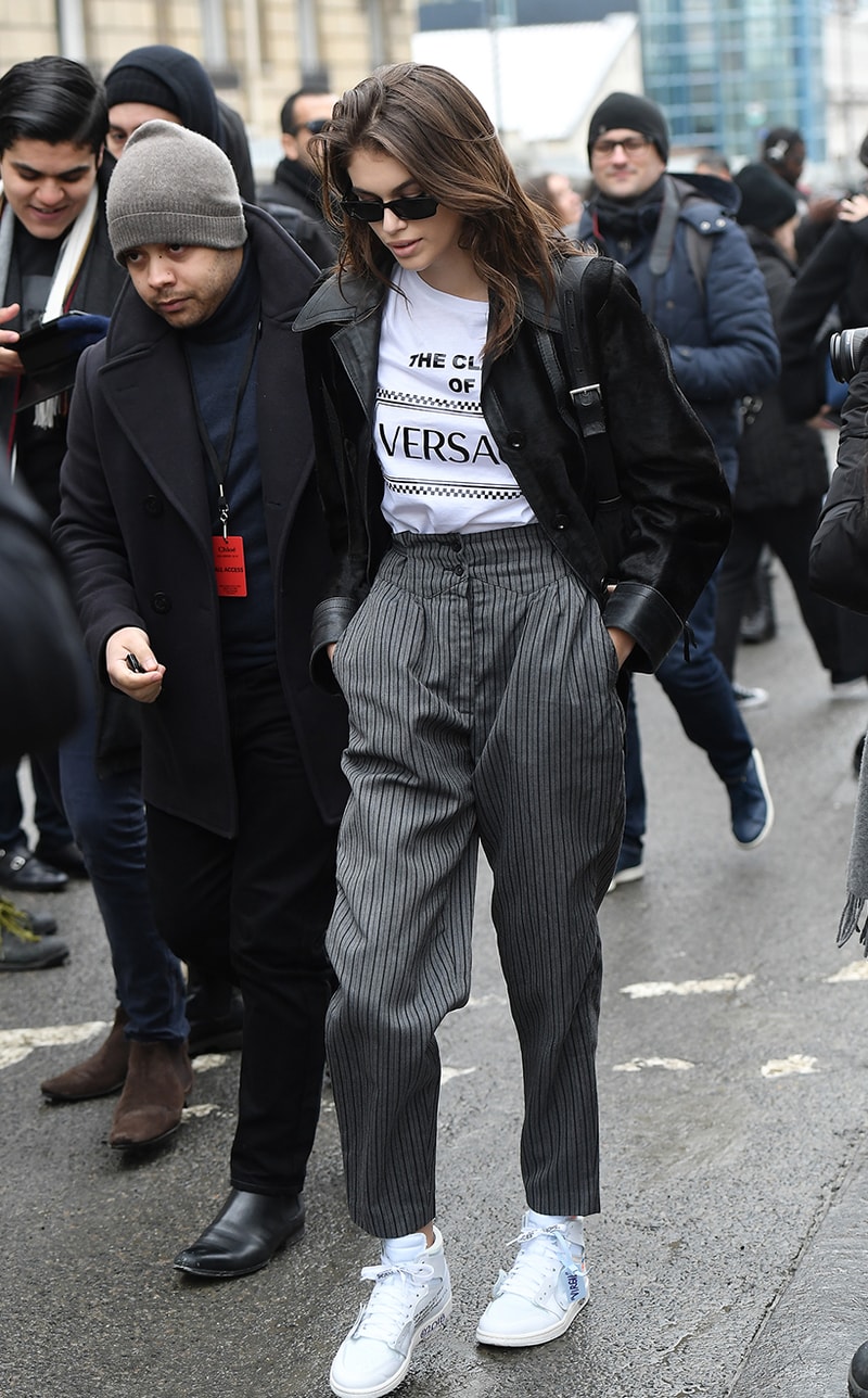 Kaia Gerber Sneakers Street Style Idea Converse Inspiration