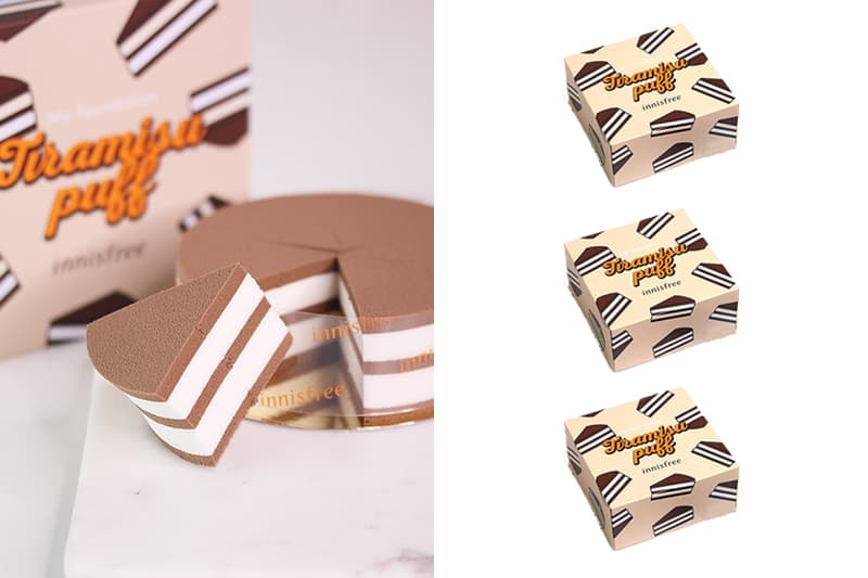 innisfree Tiramisu cake makeup Sponge Puff