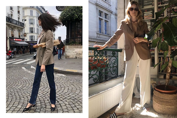 優雅與帥氣剛柔並濟：看巴黎女生如何把西裝外套＋褲裝搭配得這麼好看！