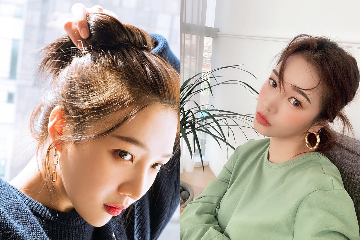 Hairstyles hair styling ideas hair styling tips braiding ponytail hair bun japanese korean girls working girls
