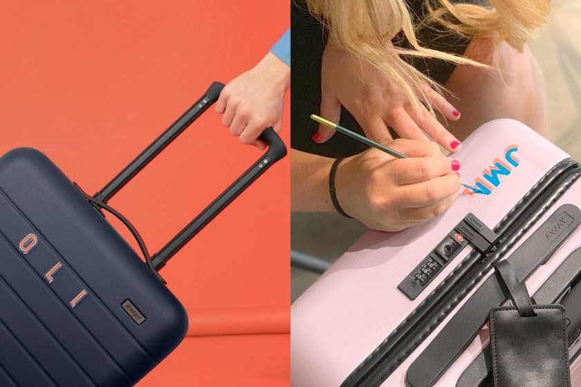 away suitcase customize initials