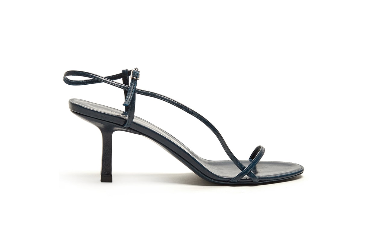 Bare Mid-Heel Slingback Sandals