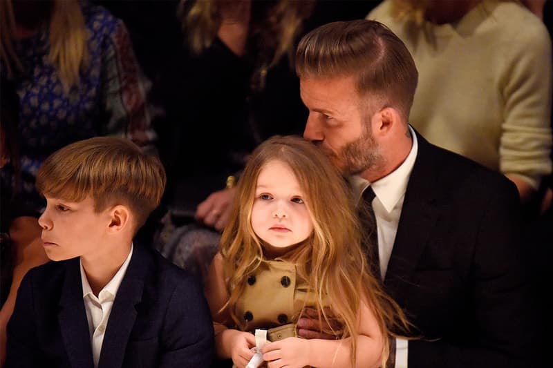 Harper Beckham and David Beckham