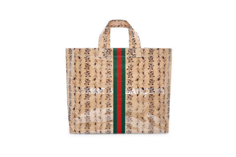 gucci comme des garcons dover street market ginze pvc handbags