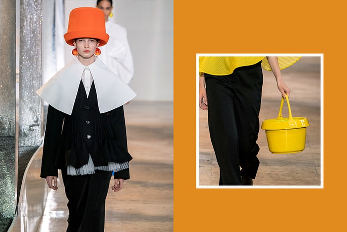 #PFW:Nina Ricci 在頭上戴著水桶、拎做手袋,展現法式浪漫童趣可愛的一面!