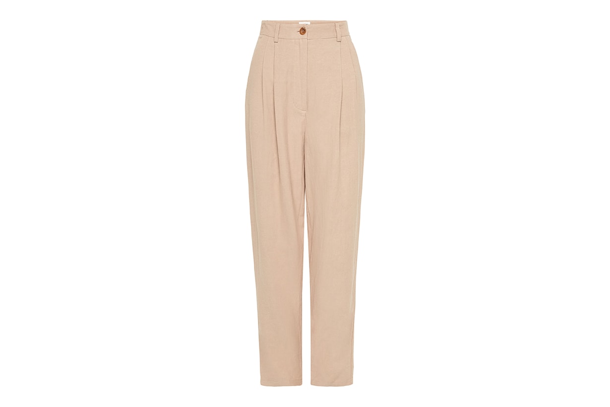 Evon Linen-Blend Trousers