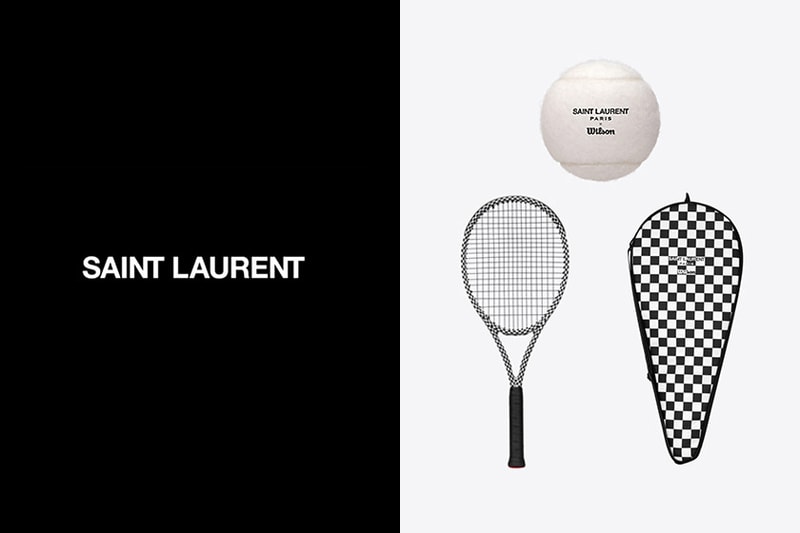 Saint Laurent Rive Droite 008 wilson tennis rackets balls no kaoi yoga mat dumbells