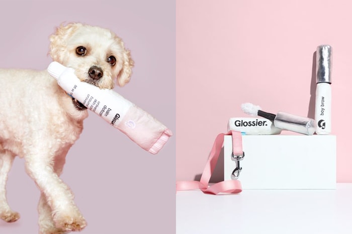 召喚愛美狗主:Glossier 終極跨界聯乘,竟將王牌產品變成狗玩具!