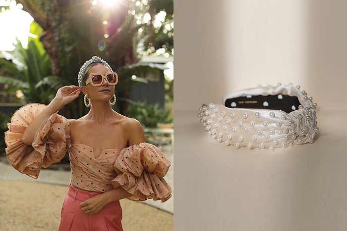 平價版 Lele Sadoughi：這款典雅珍珠髮帶只要 $10 美元，榮登時髦博主必備單品！