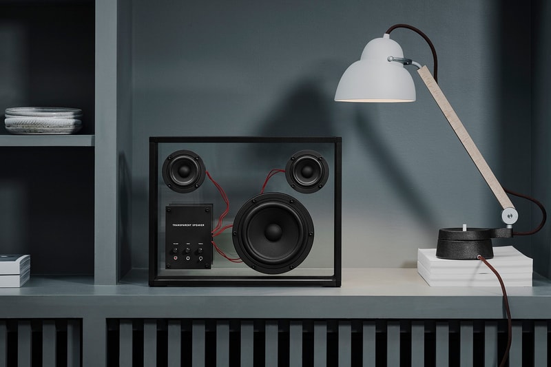 transparent sound speakers glass see through scandinavian interiors homeware tech audio