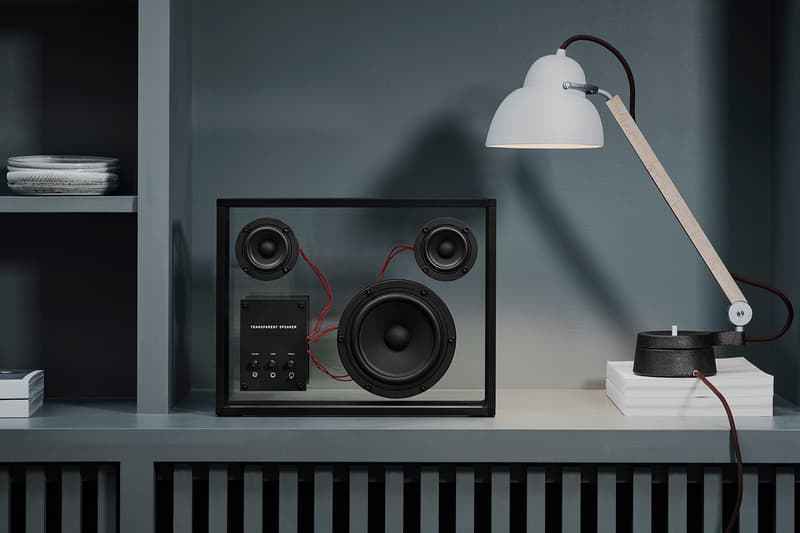 transparent sound speakers glass see through scandinavian interiors homeware tech audio