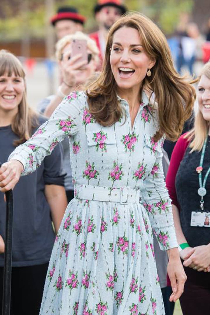 Emilia Wickstead dress and Monsoon wedges