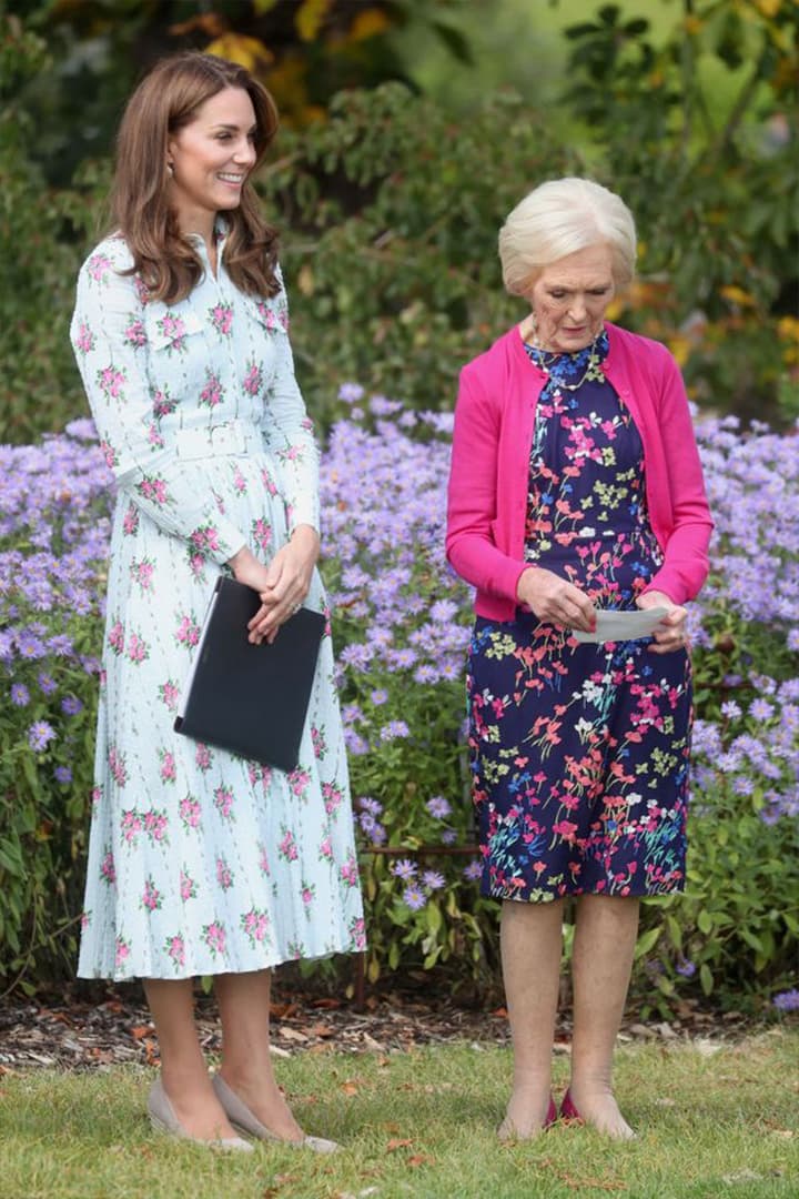 Emilia Wickstead dress and Monsoon wedges