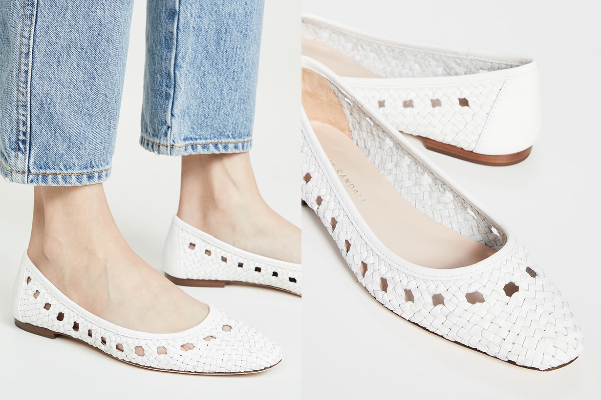 Loeffler Randall Maura Woven Leather Ballet Flats