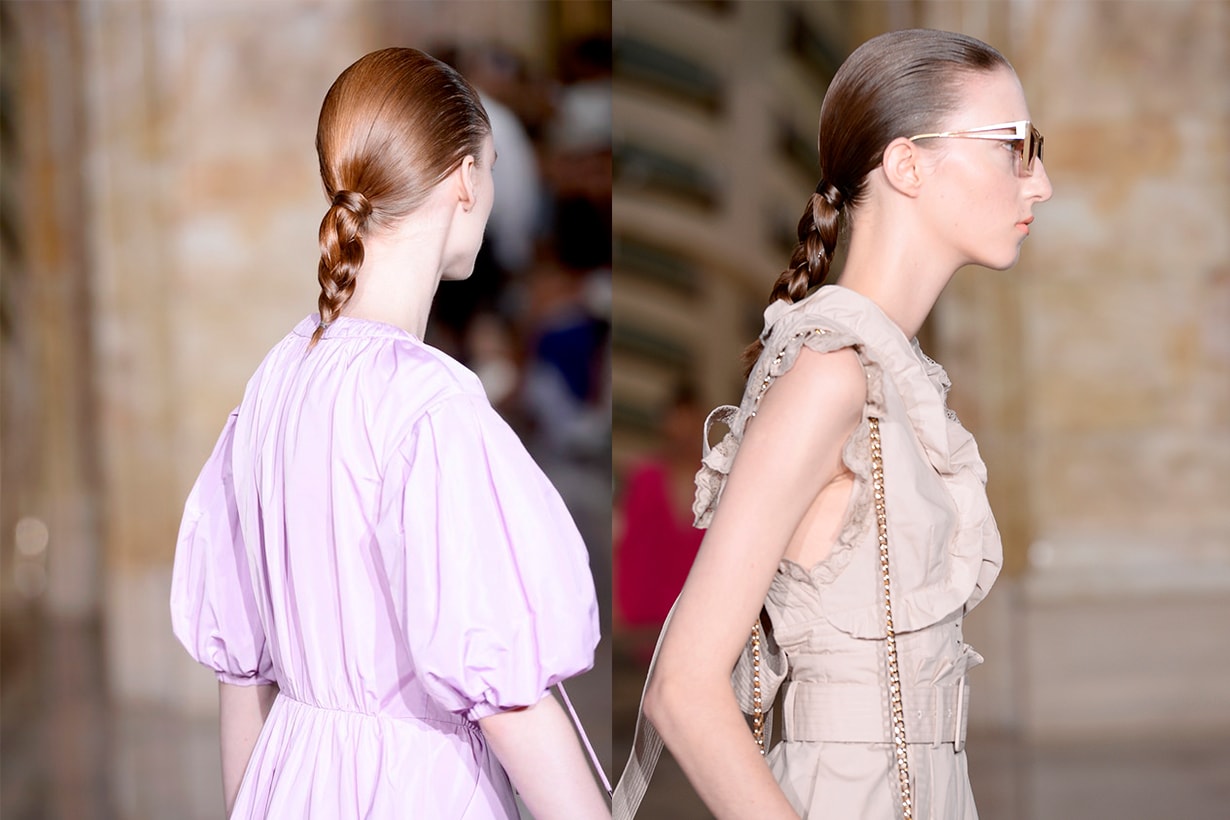 New York Fashion Week NYFW Self-Portrait braid hairstyles trend 2020 Spring Summer 2020 SS20 