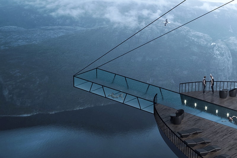 norway Preikestolen’s cliff travel cliff concept boutique hotel Hayri Atak Architectural Design Studio