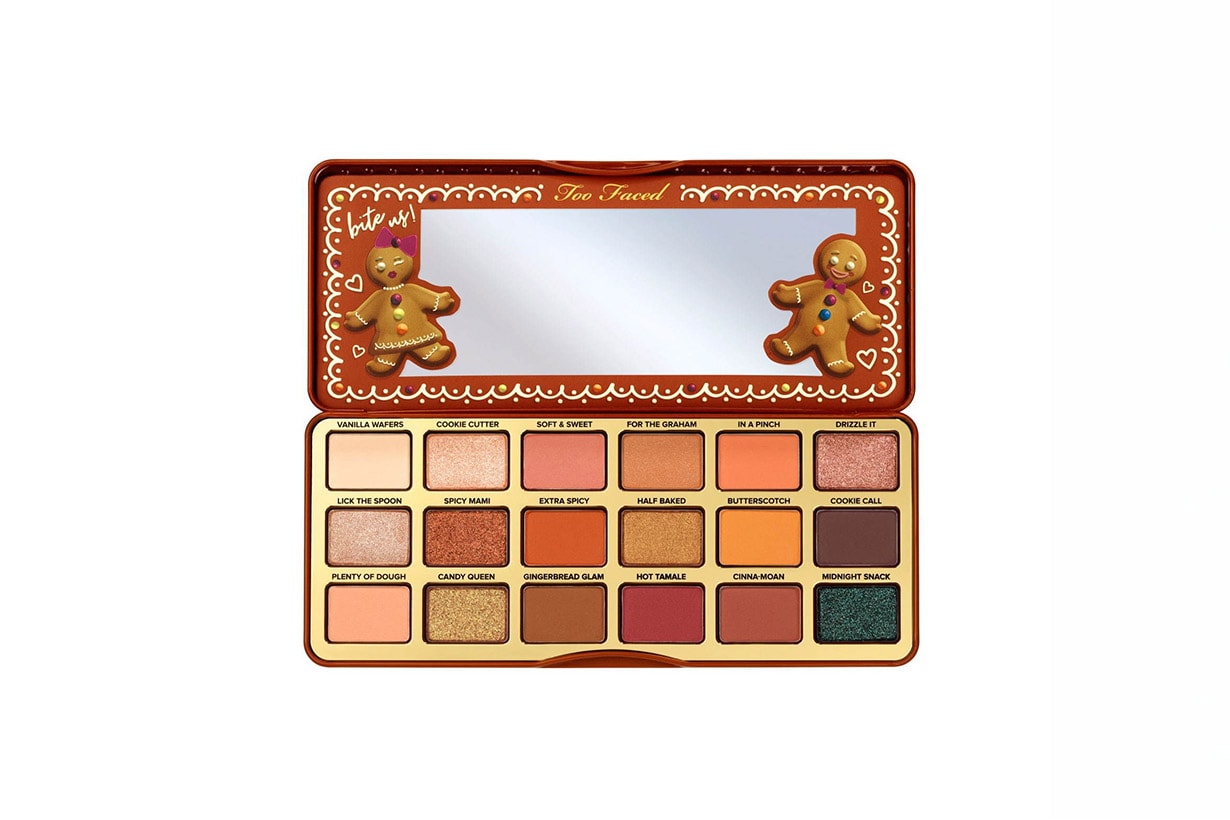 Too Faced Ginger bread Spice Christmas make up collection