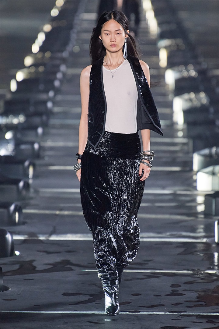 Paris Fashion Week Runway Anthony Vaccarello