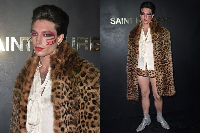 Ezra miller saint laurent show Paris fashion week