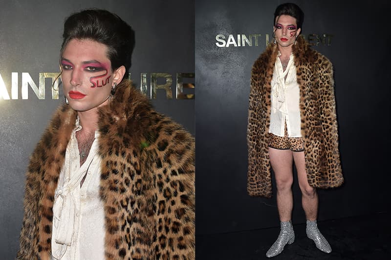 Ezra miller saint laurent show Paris fashion week