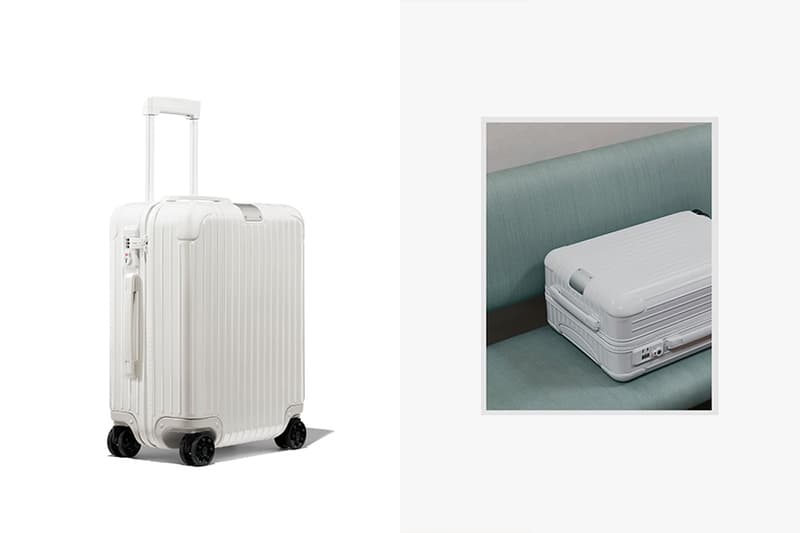 Rimowa white Essential Cabin collection