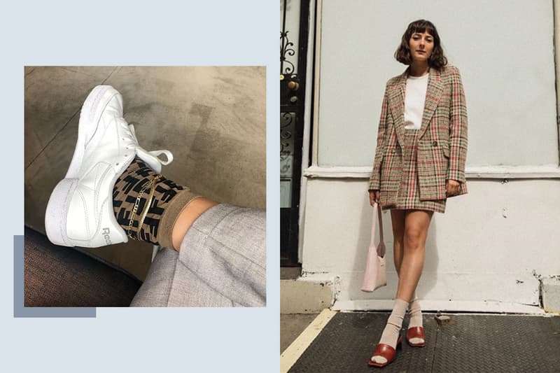 Shoe with socks