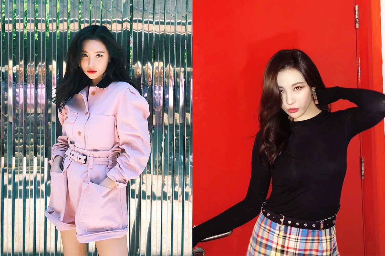 Sunmi former Wonder Girls JYP Korean Idols celebrities singers celebrities hairstyles hair colour trend 2019 fall winter