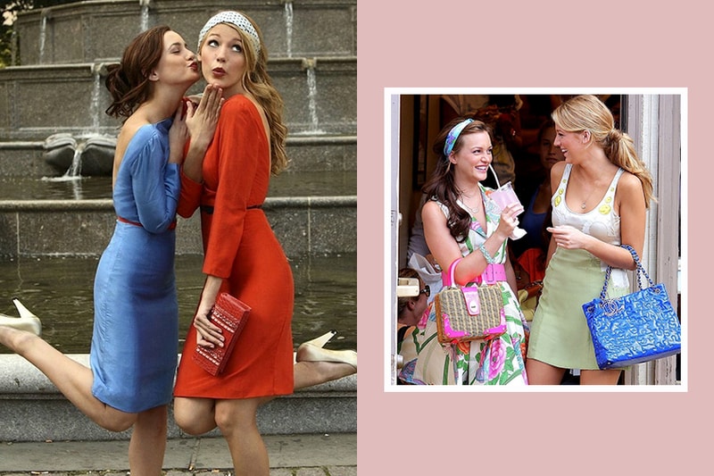 Blake lively leighton meester 10 year emmys instagram