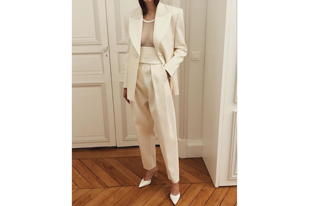 White Suit blazer and trousers Fashion Style