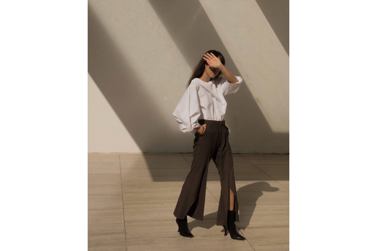 White Top and Black Trousers Fashion Style