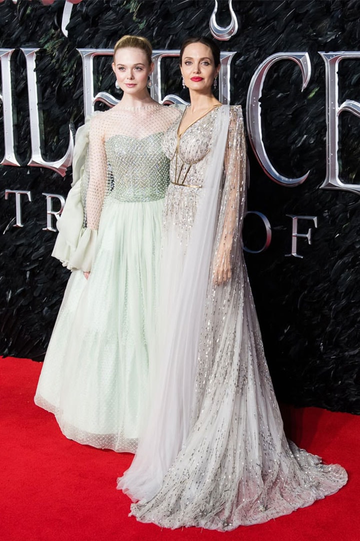 Angelina Jolie and Elle Fanning Red Carpet Look