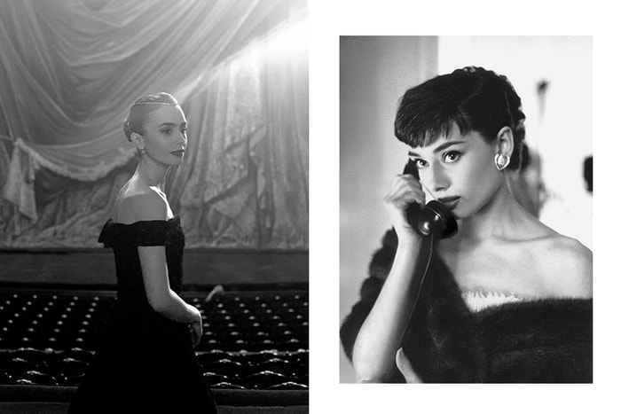 美得令人屏息:Lily Collins 穿上復古小黑裙,完美還原謬思女神 Audrey Hepburn!
