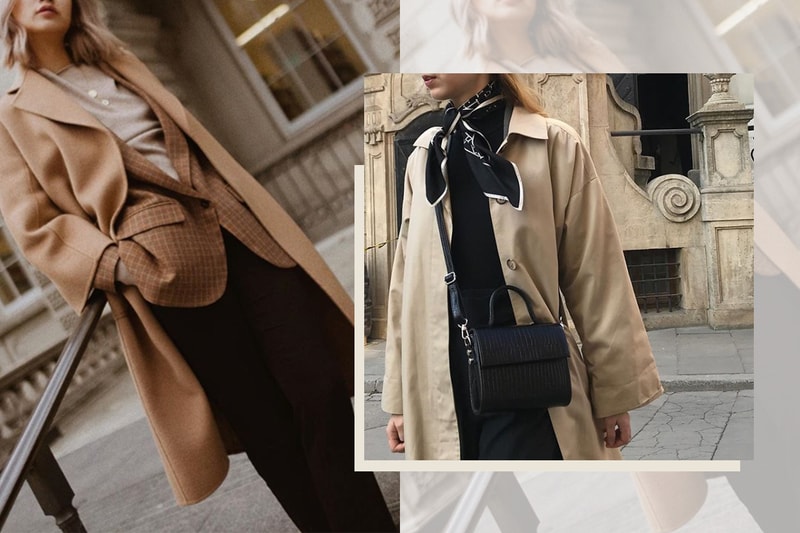 Trench Coat Camel Wool Coat Street Style