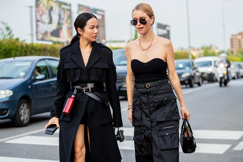 Street Style Yoyo Cao Pernille Teisbaek Prada Skirt