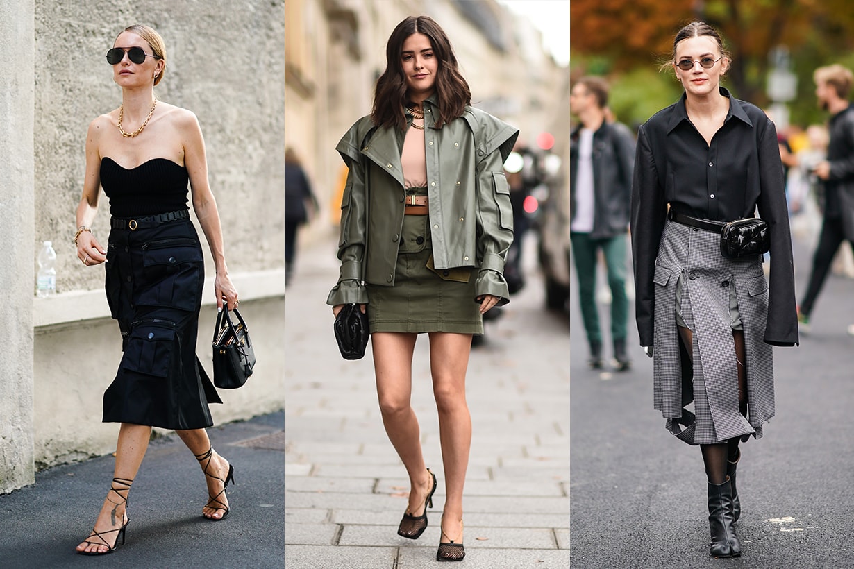 Boyish Skirt Style 2020 Fashion Week Street Style
