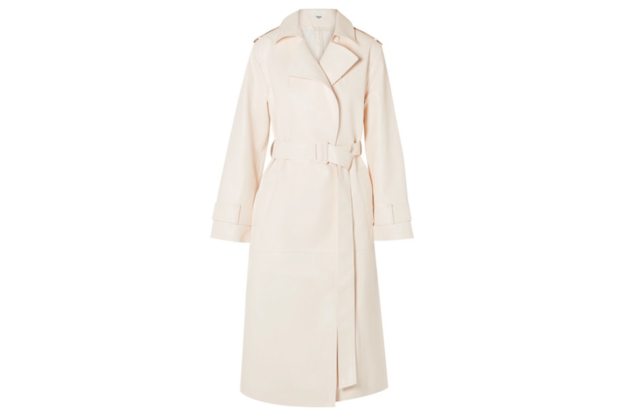 Eve Faux Leather Trench Coat