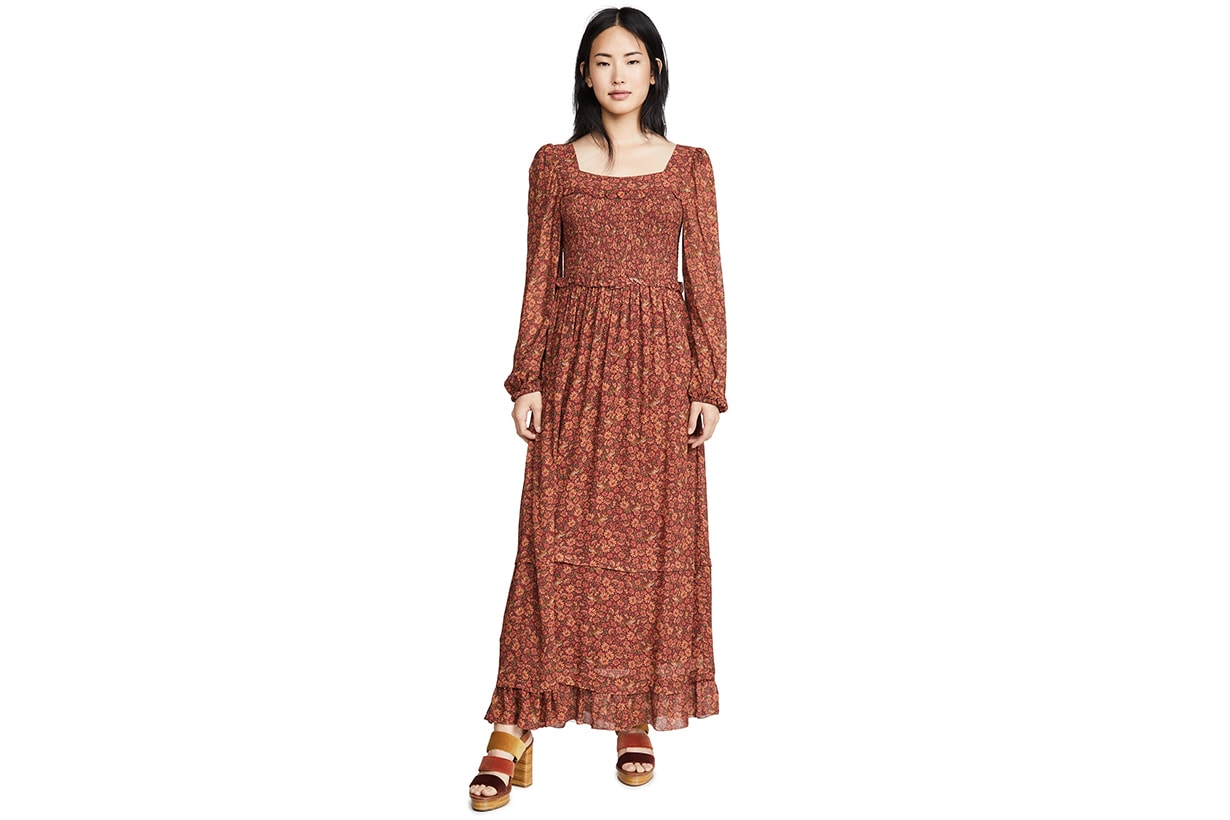 FARM Rio Leopard Garden Maxi Dress
