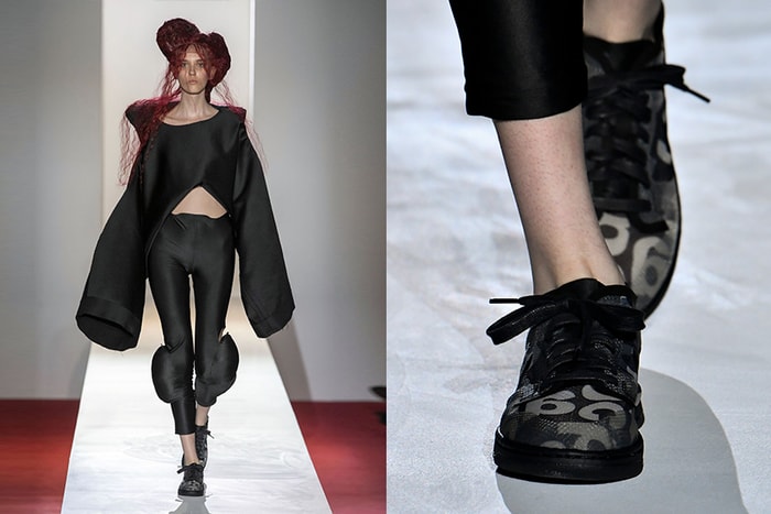 秀上曝光：Comme Des garcons x Nike 半透明波鞋，踩在模特腳下掀起討論！