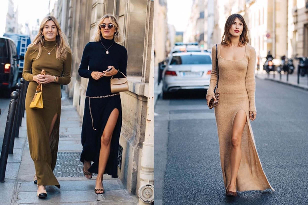 French Style Jumper Dresses Street Style 