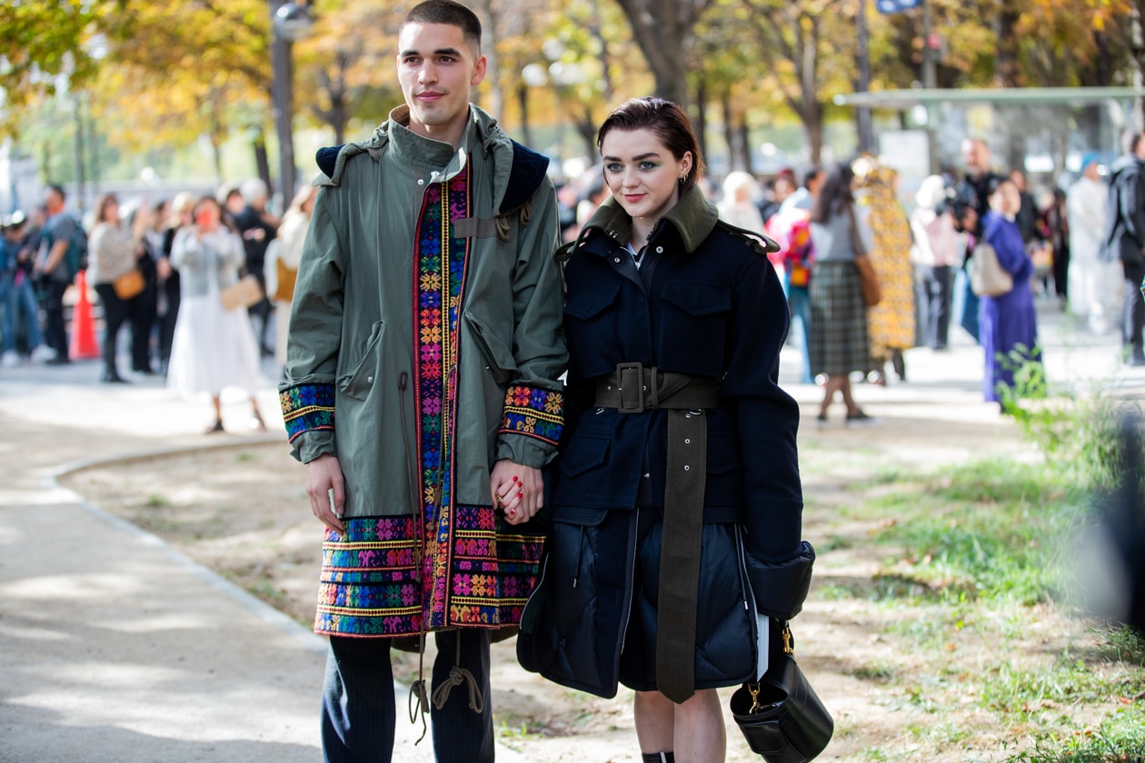 Maisie Williams Reuben Selby Paris Fashion Week Couple Style