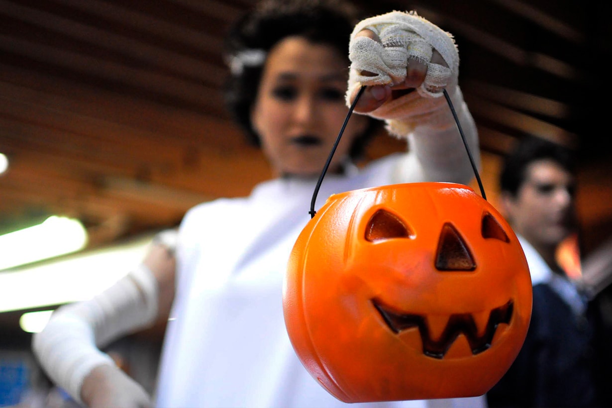 Halloween Blue Pumpkin buckets