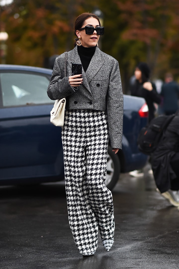 Houndstooth Pants Street Style