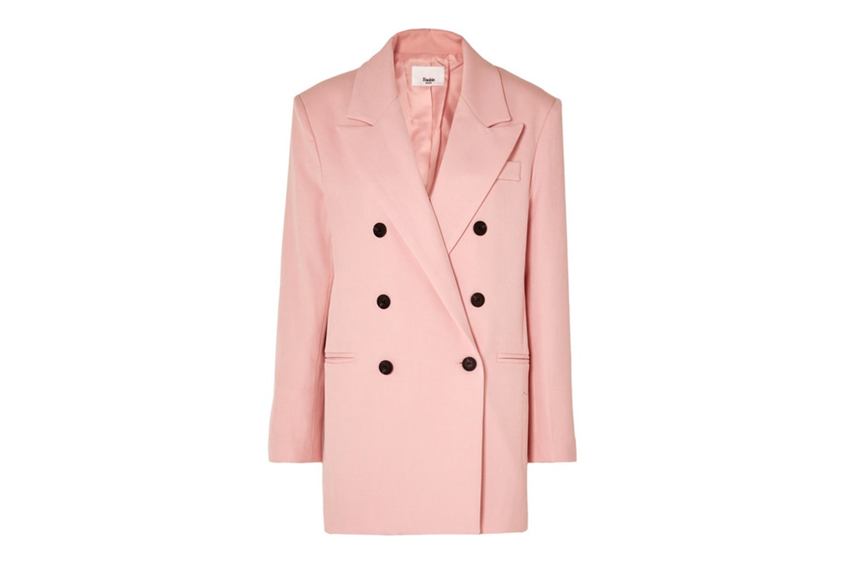 Julie Double-Breasted Gabardine Blazer