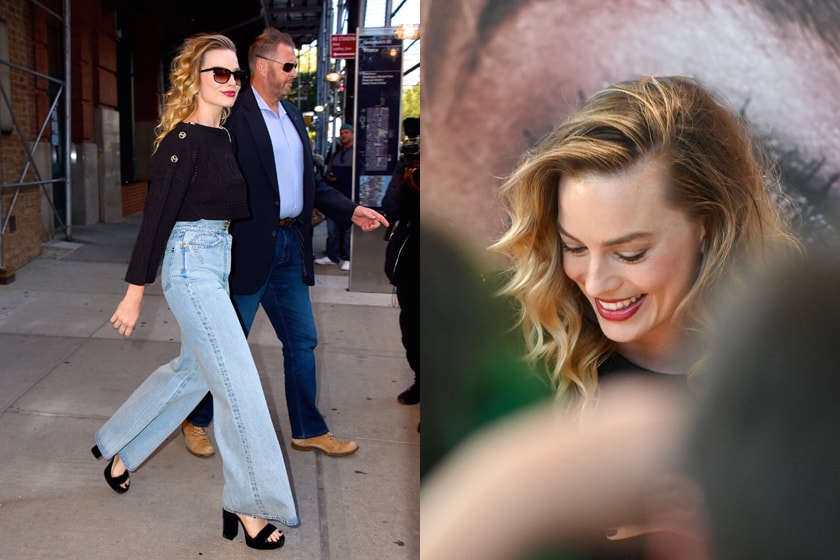margot robbie jeans trends flared wide 19aw