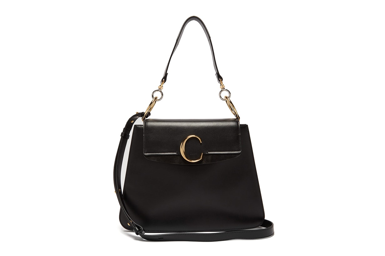 Medium The C Leather Shoulder Bag